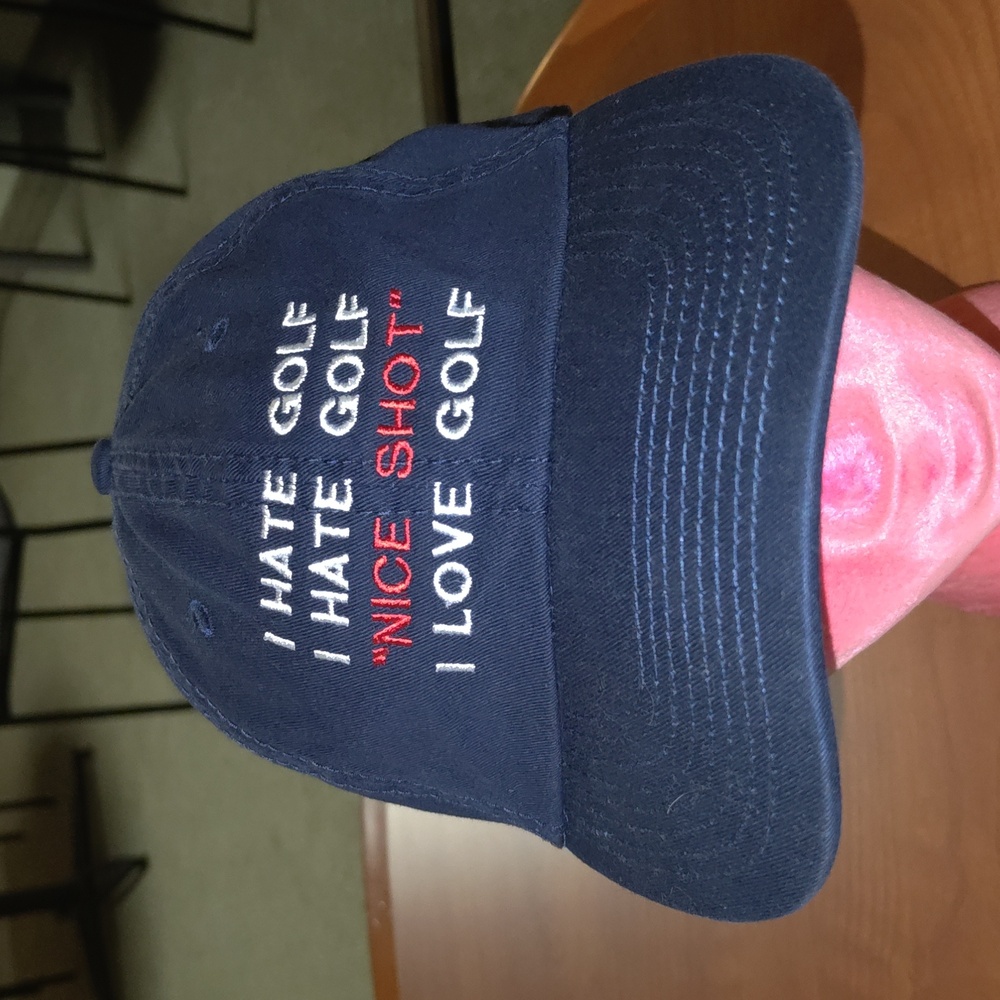 I Hate Golf...Nice Shot I Love Golf Adult Unisex Strapback Cap Hat